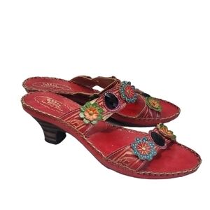 Spring Step Womens Ambrosia Y2K Sandals Wedge Heels shoes sz 41/9.5-10